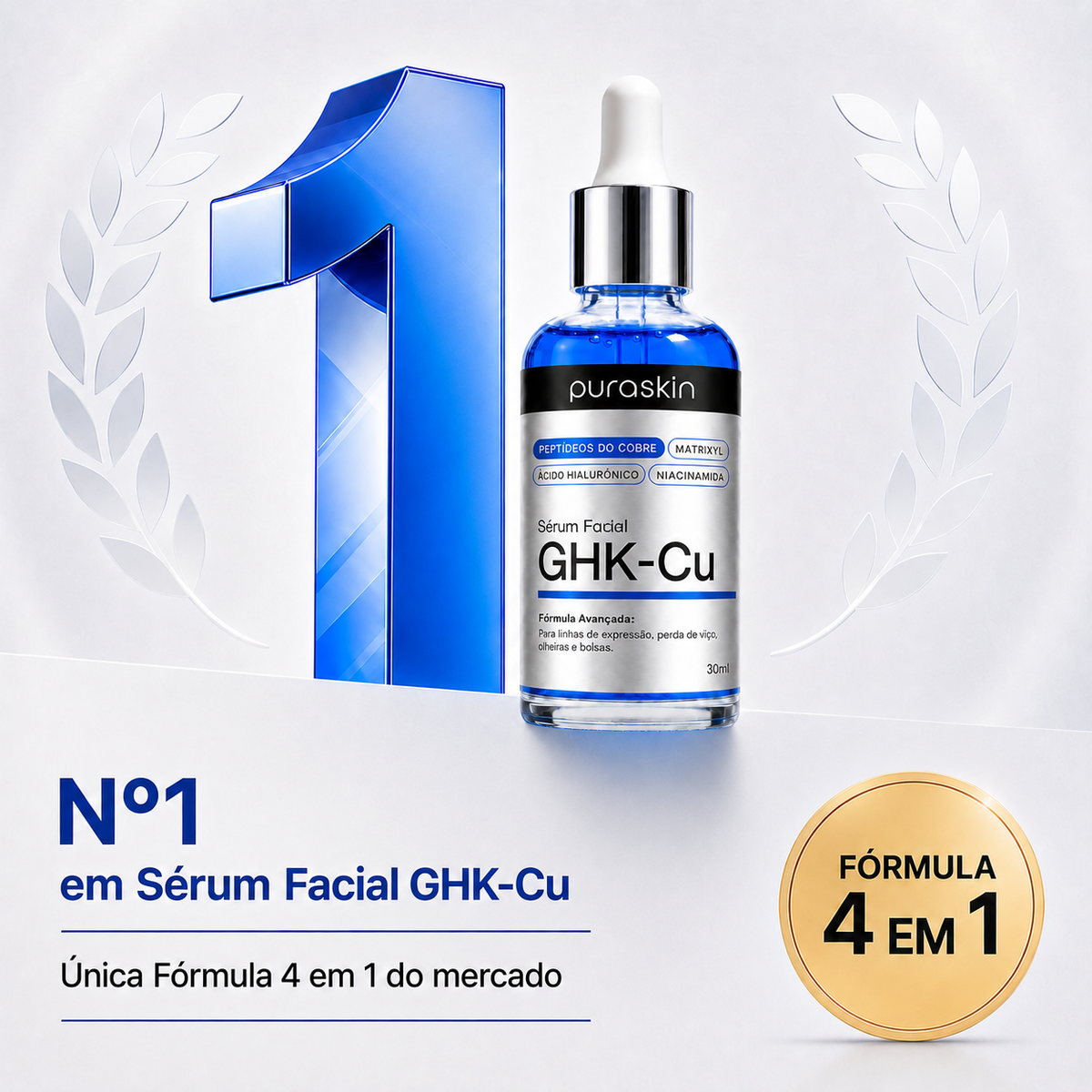 Sérum GHK-Cu com Peptídeos do Cobre